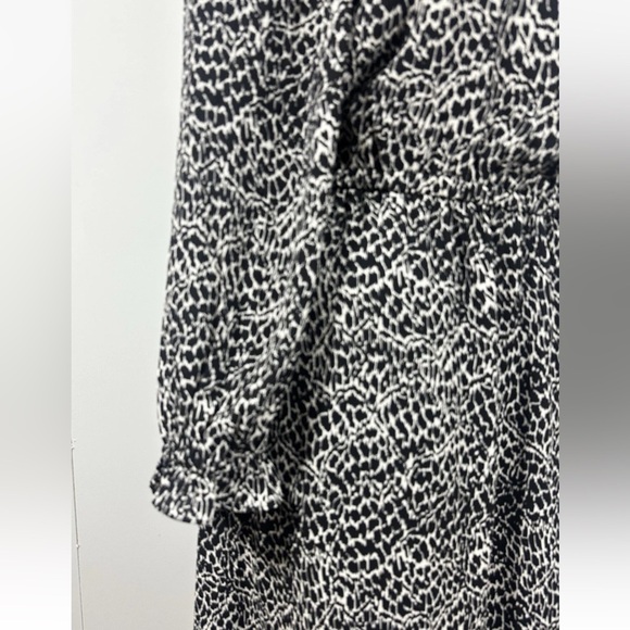 NWT Talbots Women's Sz L Off The Shoulder Long Sleeve Elastic Waist Midi Dress - Picture 5 of 12